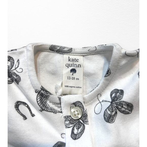 NWT Organic Lucky Irish Ruffle Shoulder Romper, 12-18 Months - Picture 3 of 6